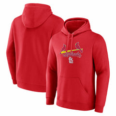 St. Louis Cardinals Team Lockup Pullover Hoodie - Red - MLB on Sale