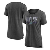Tampa Bay Rays Women's Toppler Tri-Blend T-Shirt - Gray - MLB Discount