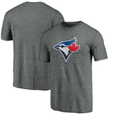Toronto Blue Jays Weathered Official Logo Tri-Blend T-Shirt - Heather Gray - MLB Online