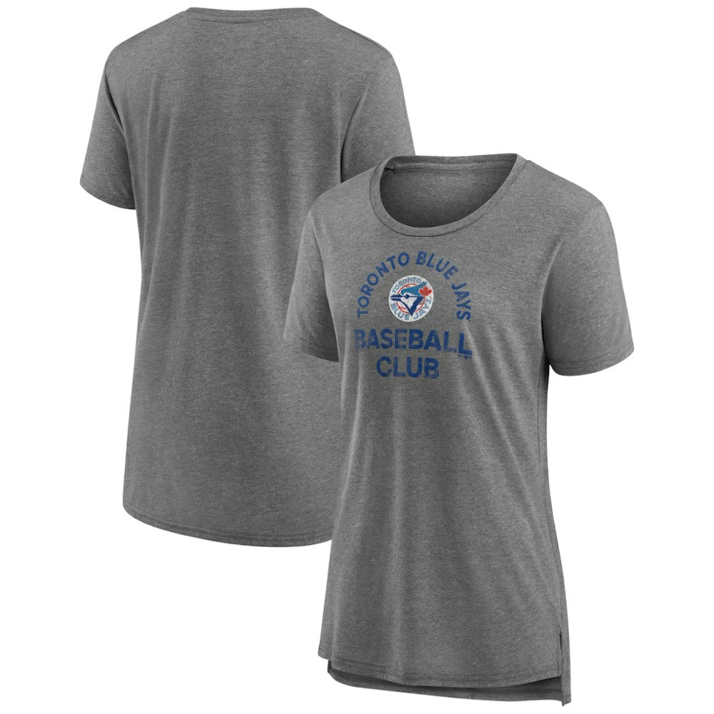 Toronto Blue Jays Women's Selected First Tri-Blend T-Shirt - Gray - MLB on Sale