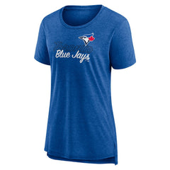 Toronto Blue Jays Women's Practice Time Tri-Blend T-Shirt - Royal - MLB Discount