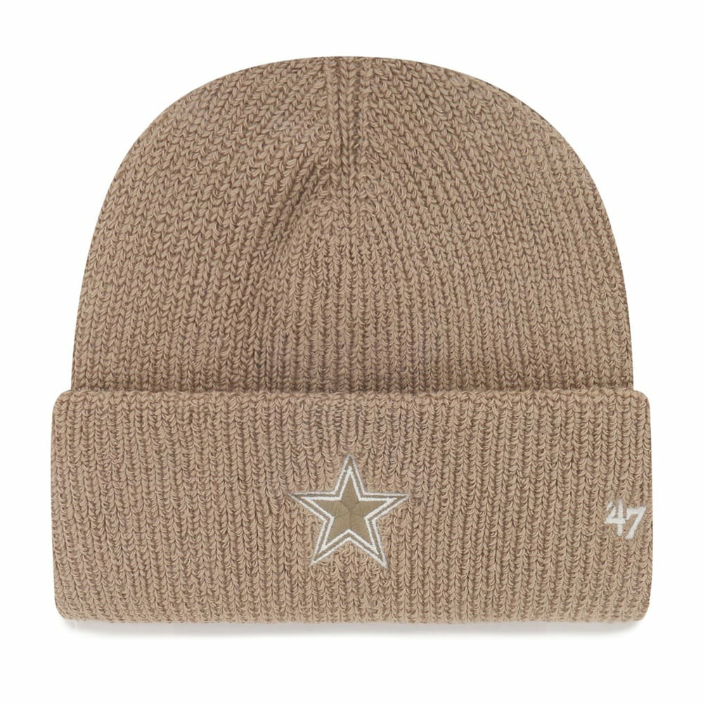 47 brand Dallas Cowboys '47 Foundational Cuffed Knit Hat Tan