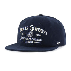 47 brand Dallas Cowboys '47 Whitlock Captain Corduroy Adjustable Hat Navy