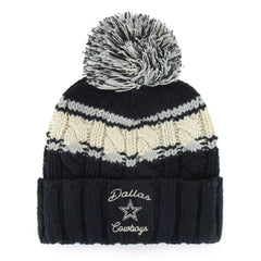 47 brand Dallas Cowboys '47 Women's Emma Cuffed Knit Hat with Pom Navy