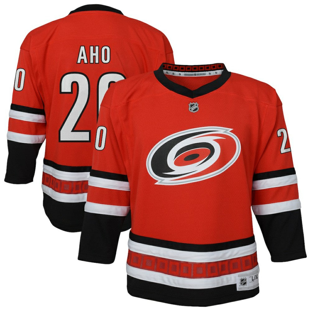 Sebastian Aho Carolina Hurricanes Outerstuff Youth Alternate Replica Jersey - Red - NHL 202588566