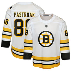 David Pastrnak Boston Bruins Youth Home Replica Player Jersey - White - NHL 202588593