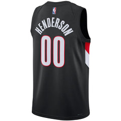 Scoot Henderson Portland Trail Blazers Unisex Swingman Jersey Icon Edition Black | Nike US