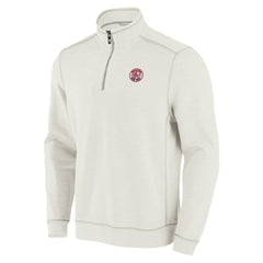 Boston Red Sox Tommy Bahama Sport Tobago Bay Tri-Blend Half-Zip Sweatshirt - Cream - MLB on Sale