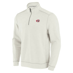 Cincinnati Reds Tommy Bahama Sport Tobago Bay Tri-Blend Half-Zip Sweatshirt - Cream - MLB Sale