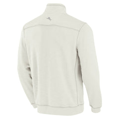 Cincinnati Reds Tommy Bahama Sport Tobago Bay Tri-Blend Half-Zip Sweatshirt - Cream - MLB Sale