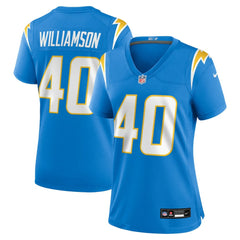 Nike Kendall Williamson Los Angeles Chargers Women's Team Game Jersey Powder Blue