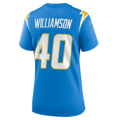 Nike Kendall Williamson Los Angeles Chargers Women's Team Game Jersey Powder Blue