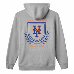 New York Mets TravisMathew Fleece Stadium Hoodie - Gray - MLB Lifestyle