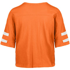 47 brand Cleveland Browns '47 Women's Premier Scout Cropped V-Neck T-Shirt Orange