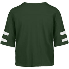 47 brand Green Bay Packers '47 Women's Premier Scout Cropped V-Neck T-Shirt Green
