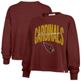 47 brand Arizona Cardinals '47 Women's Muse Sydney Long Sleeve Cropped T-Shirt Cardinal
