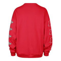 47 brand Kansas City Chiefs '47 Women's Go Big Oversized Pullover Sweatshirt Red