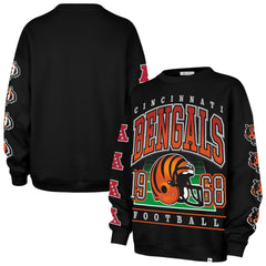 47 brand Cincinnati Bengals '47 Women's Go Big Oversized Pullover Sweatshirt Black