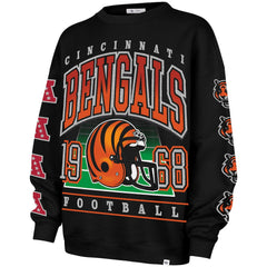 47 brand Cincinnati Bengals '47 Women's Go Big Oversized Pullover Sweatshirt Black