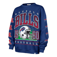 47 brand Buffalo Bills '47 Women's Go Big Oversized Pullover Sweatshirt Royal