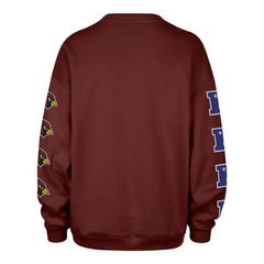47 brand Arizona Cardinals '47 Women's Go Big Oversized Pullover Sweatshirt Cardinal