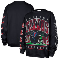 47 brand Houston Texans '47 Women's Go Big Oversized Pullover Sweatshirt Navy