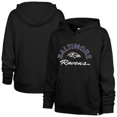 47 brand Baltimore Ravens '47 Women's Whirlwind Naomi Pullover Hoodie Black