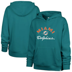 47 brand Miami Dolphins '47 Women's Whirlwind Naomi Pullover Hoodie Aqua