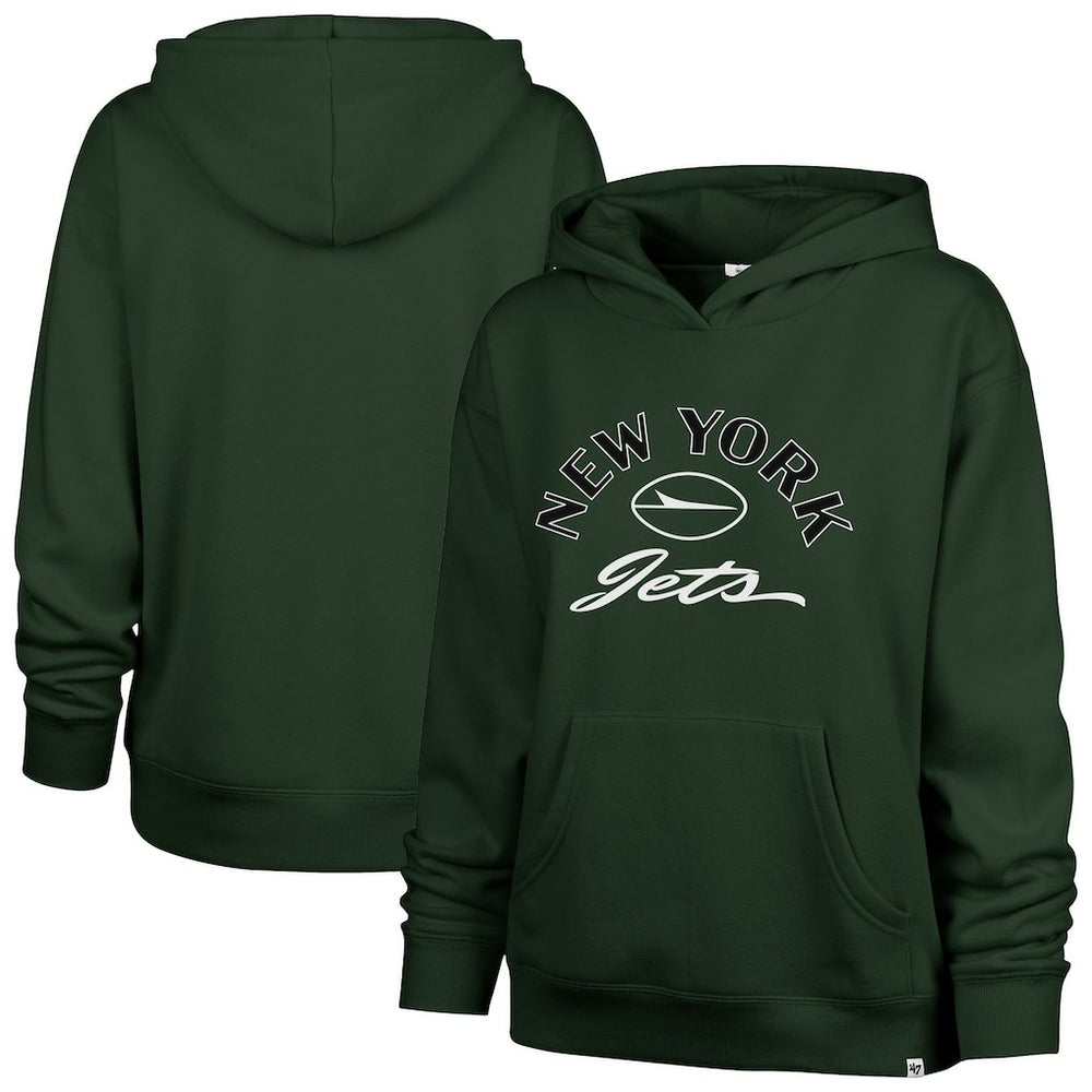 47 brand New York Jets '47 Women's Whirlwind Naomi Pullover Hoodie Green
