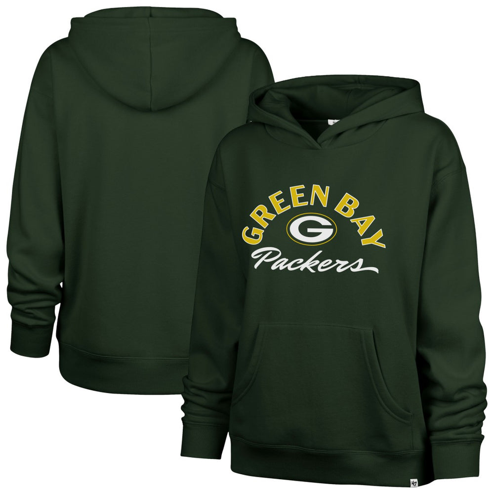 47 brand Green Bay Packers '47 Women's Whirlwind Naomi Pullover Hoodie Green