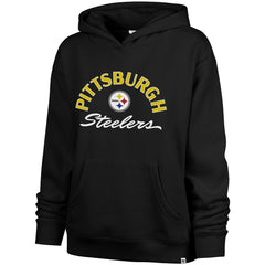 47 brand Pittsburgh Steelers '47 Women's Whirlwind Naomi Pullover Hoodie Black