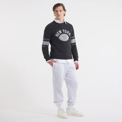 New York Giants x Todd Snyder Cashmere Crew Sweatshirt Heather Charcoal