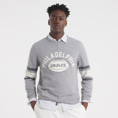 Philadelphia Eagles x Todd Snyder Cashmere Crew Sweater Heather Gray