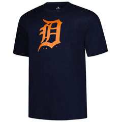 Detroit Tigers Profile Big & Tall Primary Logo T-Shirt - Navy - MLB Discount