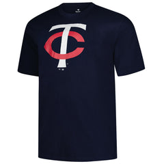 Minnesota Twins Profile Big & Tall Primary Logo T-Shirt - Navy - MLB on Sale