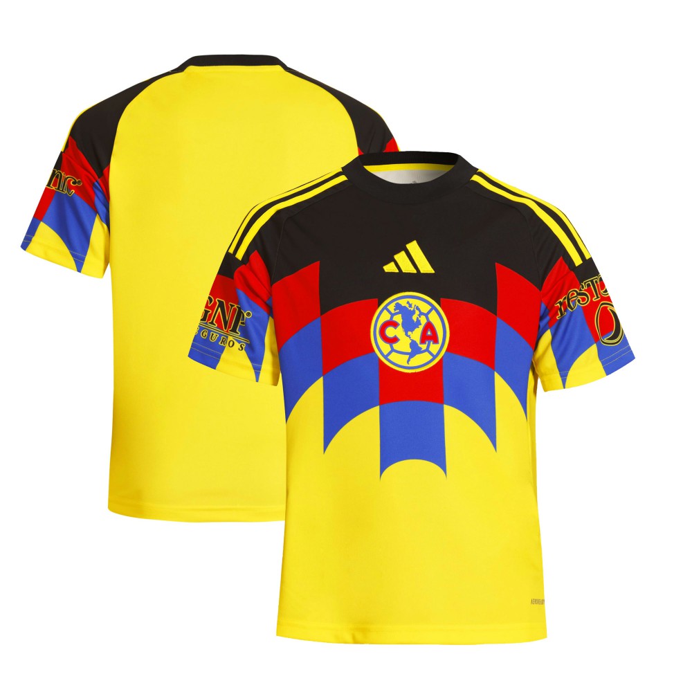 Club America Youth 2025/26 Home Replica Jersey Yellow - Adidas Discount