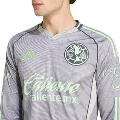 Club America 2025/26 Third Replica Long Sleeve Jersey Gray - Adidas Discount