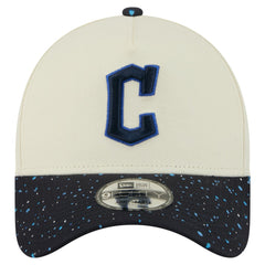 Cleveland Guardians New Era Speckle A-Frame 9FORTY Adjustable Hat - Cream - New Era Discount