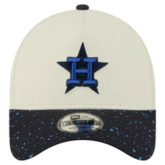 Houston Astros New Era Speckle A-Frame 9FORTY Adjustable Hat - Cream - New Era Sale