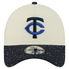 Minnesota Twins New Era Speckle A-Frame 9FORTY Adjustable Hat - Cream - New Era Sale