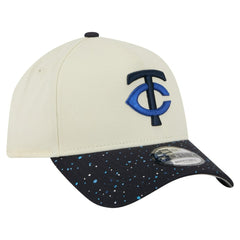Minnesota Twins New Era Speckle A-Frame 9FORTY Adjustable Hat - Cream - New Era Sale