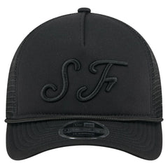 San Francisco Giants New Era City Initial 9FORTY A-Frame M-Crown Adjustable Trucker Hat - Black - New Era Sale