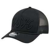 Washington Nationals New Era City Initial 9FORTY A-Frame M-Crown Adjustable Trucker Hat - Black - New Era Sale
