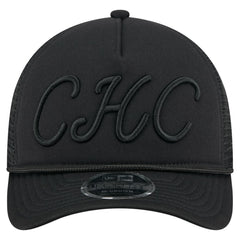 Chicago Cubs New Era City Initial 9FORTY A-Frame M-Crown Adjustable Trucker Hat - Black - New Era Online