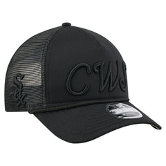 Chicago White Sox New Era City Initial 9FORTY A-Frame M-Crown Adjustable Trucker Hat - Black - New Era Sale