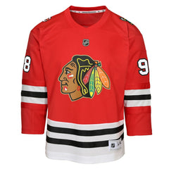 Connor Bedard Chicago Blackhawks Youth Home Centennial Premier Jersey - Red - NHL 202597405