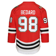 Connor Bedard Chicago Blackhawks Youth Home Centennial Premier Jersey - Red - NHL 202597405
