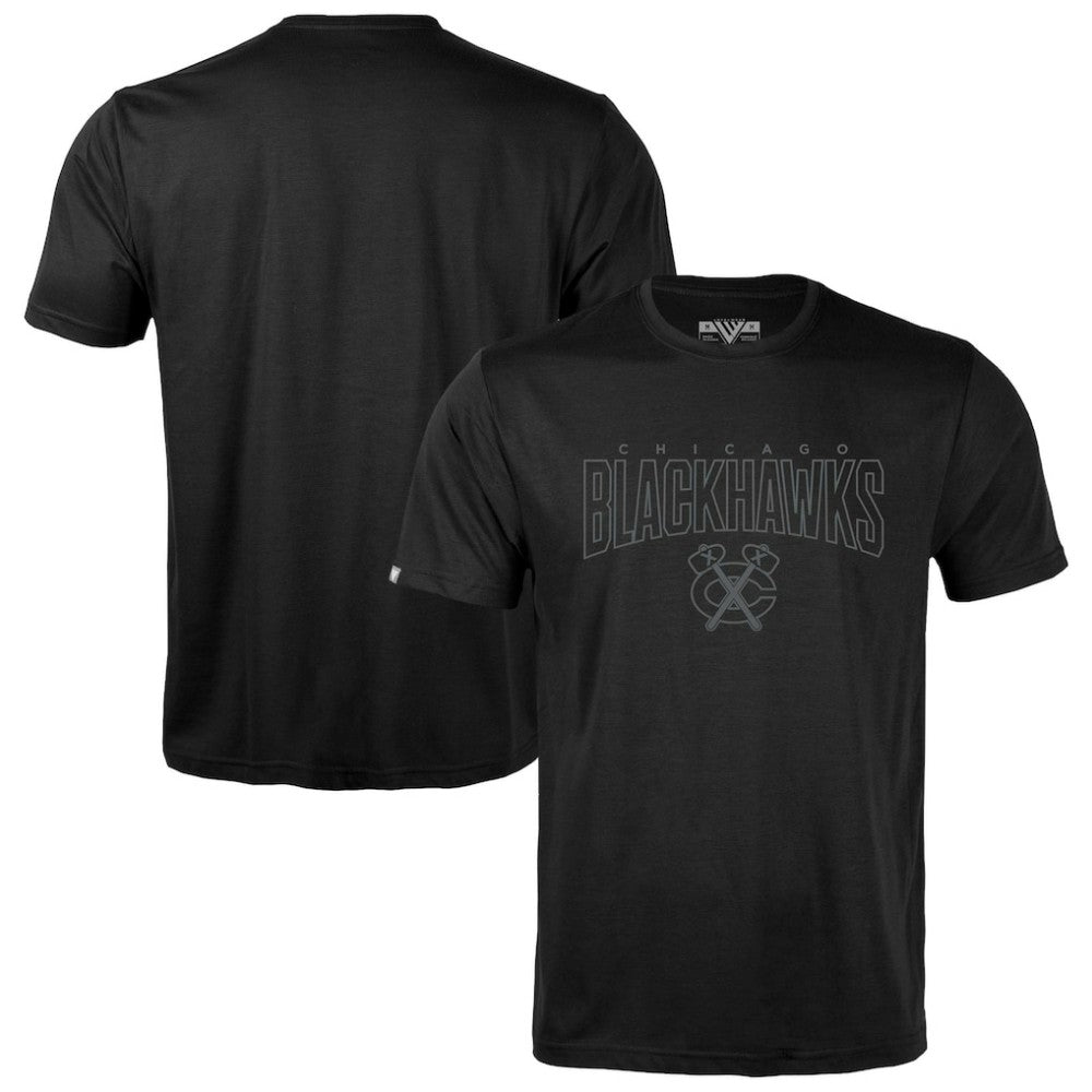 Chicago Blackhawks Levelwear Richmond Darkmoon T-Shirt - Black - NHL 202597484