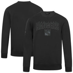 New York Rangers Levelwear Zane Darkmoon Pullover Sweatshirt - Black - NHL 202597711
