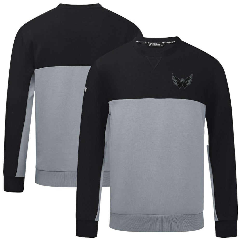 Washington Capitals Levelwear Legacy Nightfall Pullover Sweatshirt - Black/Gray - NHL 202597859